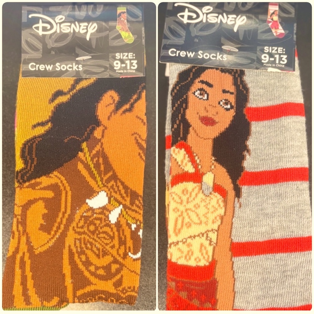 Moana Themed Sock Pair